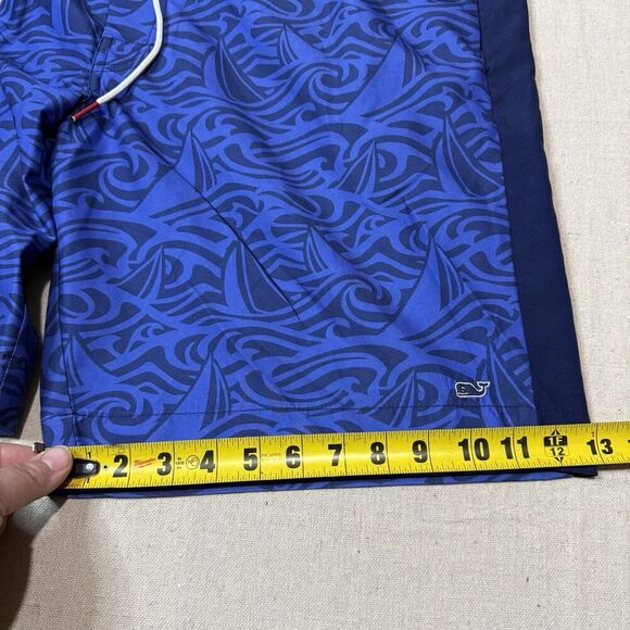 Vineyard Vines Shorts Mens XXL Blue Board Shorts Swim Trunks Tropical Sail Beach - Picture 5 of 7